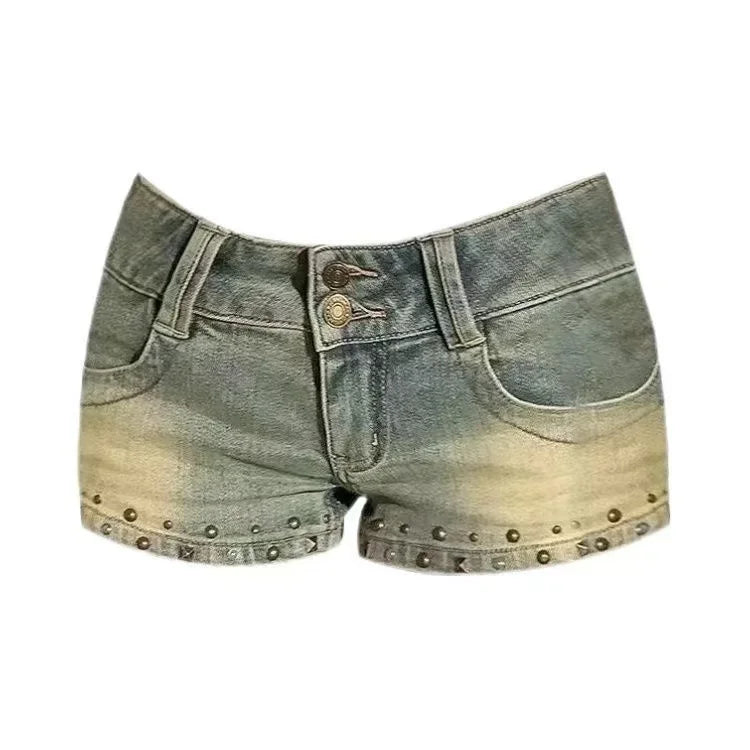 Harajuku Women's Jeans Shorts Y2k Grunge Vintage Streetwear Beach Jorts Clothes 2000s Denim Hot Pants Japanese 2026 Summer